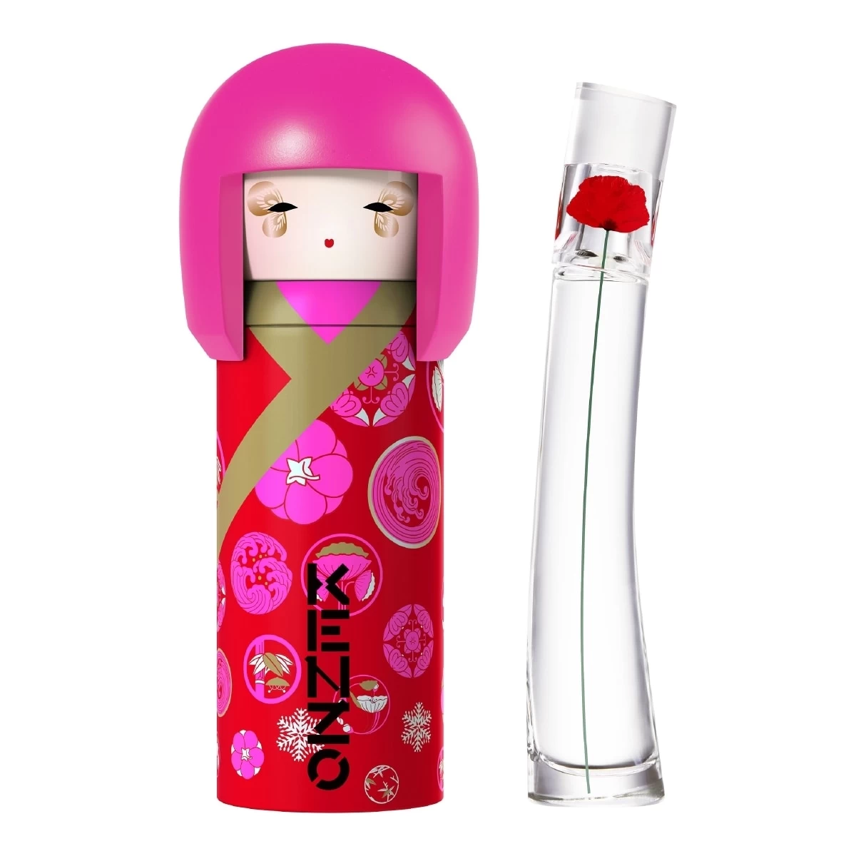 FLOWER BY KENZO-Coffret Eau De Parfum + Poupée KOKESHI-Kenzo 1 FLOWER BY KENZO-Coffret Eau De Parfum + Poupée KOKESHI-Kenzo