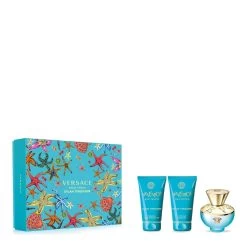 DYLAN TURQUOISE-Coffret Eau De Toilette + Gel Douche + Lait Pour Le Corps-VERSACE